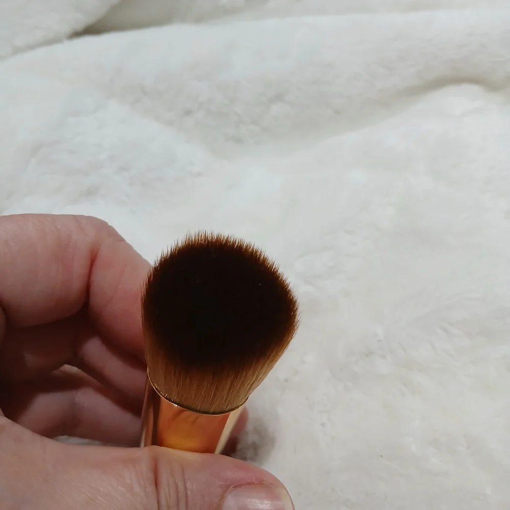 CHANEL Gold and Black Makeup Brush